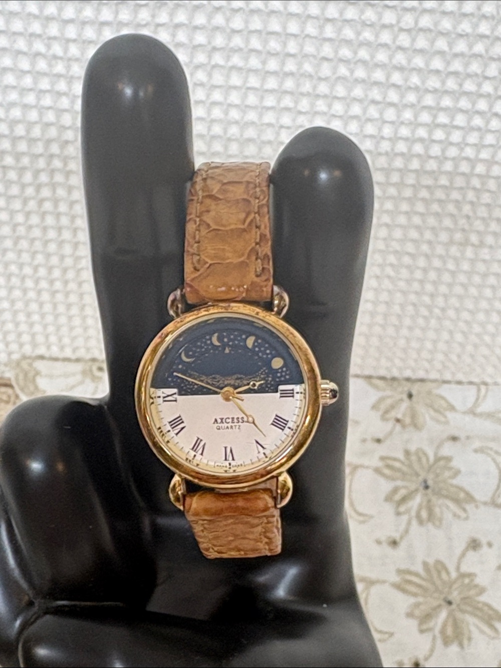 Axcess moon-phase ladies watch